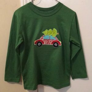 Boys green long sleeve shirt